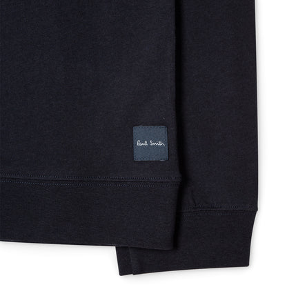 Paul Smith Jersey Cotton Long-Sleeve Lounge Top Navy - The Sporting Lodge