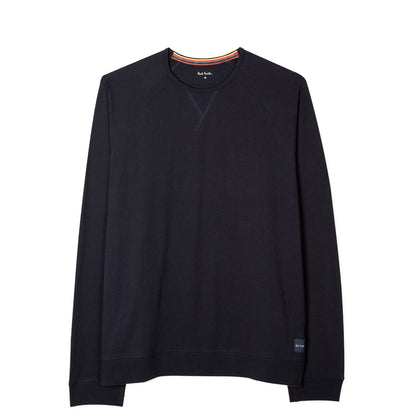 Paul Smith Jersey Cotton Long-Sleeve Lounge Top Navy - The Sporting Lodge