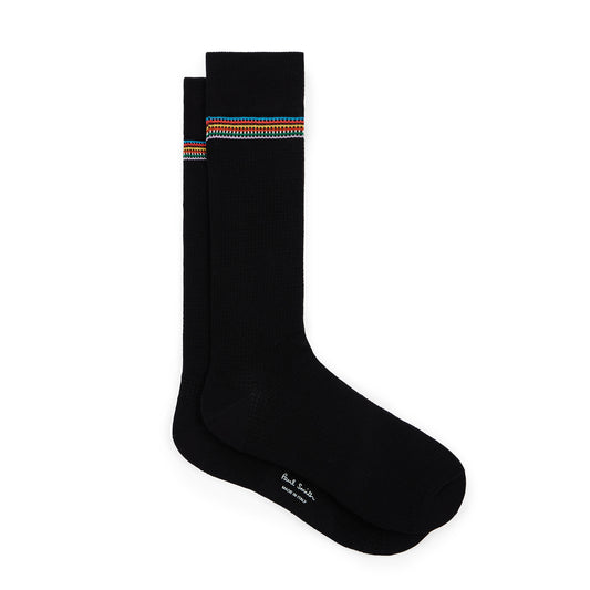 Paul Smith Knight Signature Stripe Socks Black