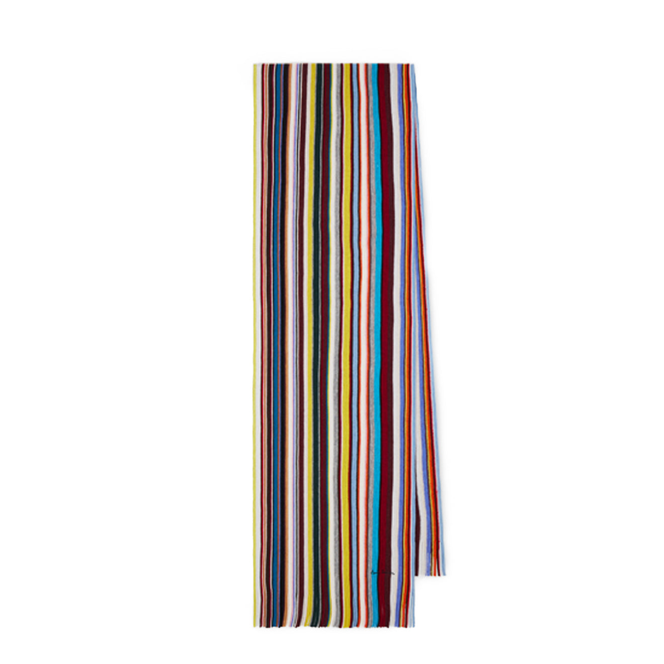 Paul Smith Knitted Merino Wool Scarf Signature Stripe