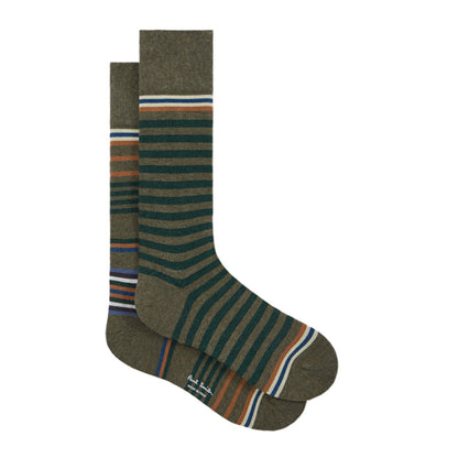 Paul Smith Larry Odd Sock Brown Stripe - The Sporting Lodge