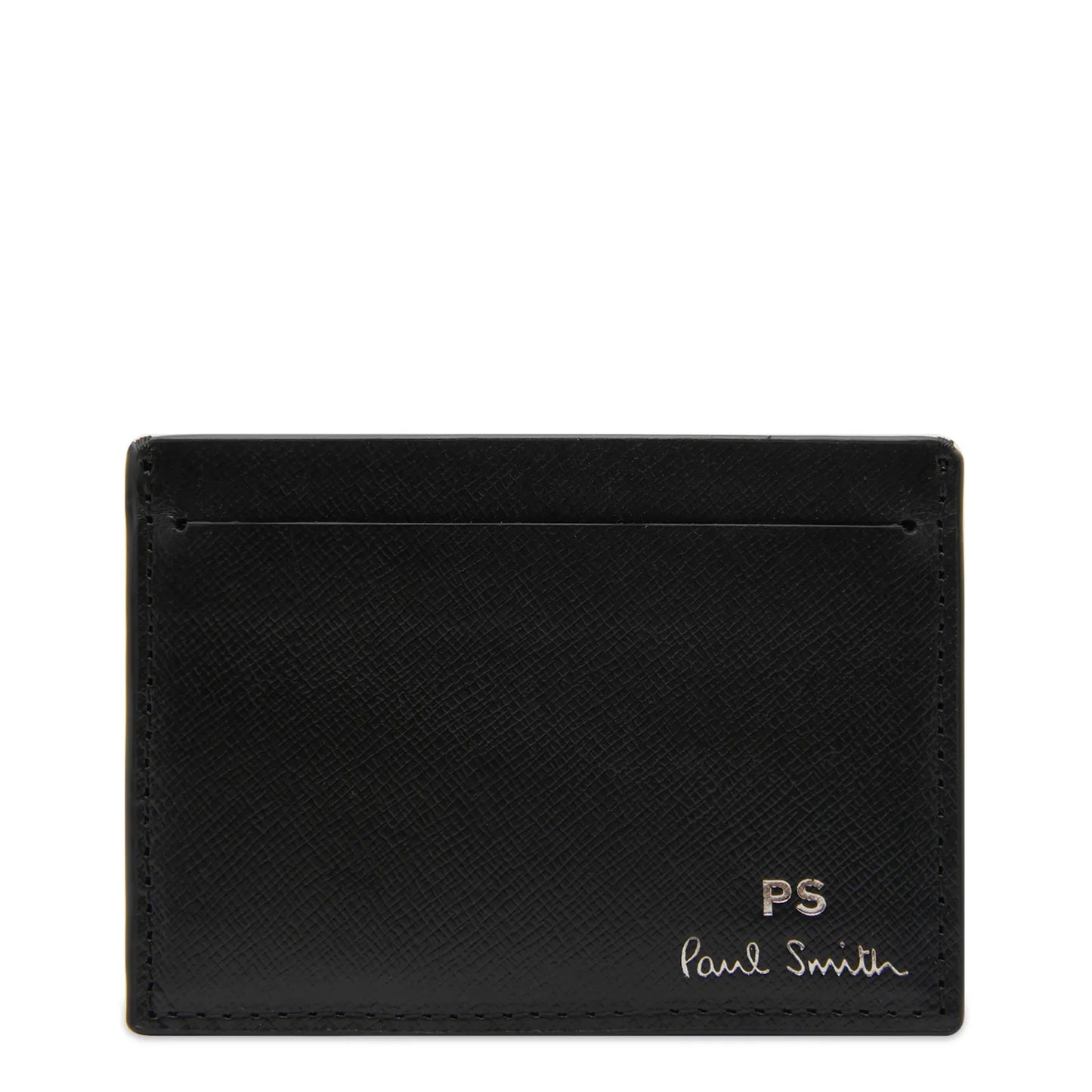 Paul Smith Leather Credit Card Wallet Black - The Sporting Lodge