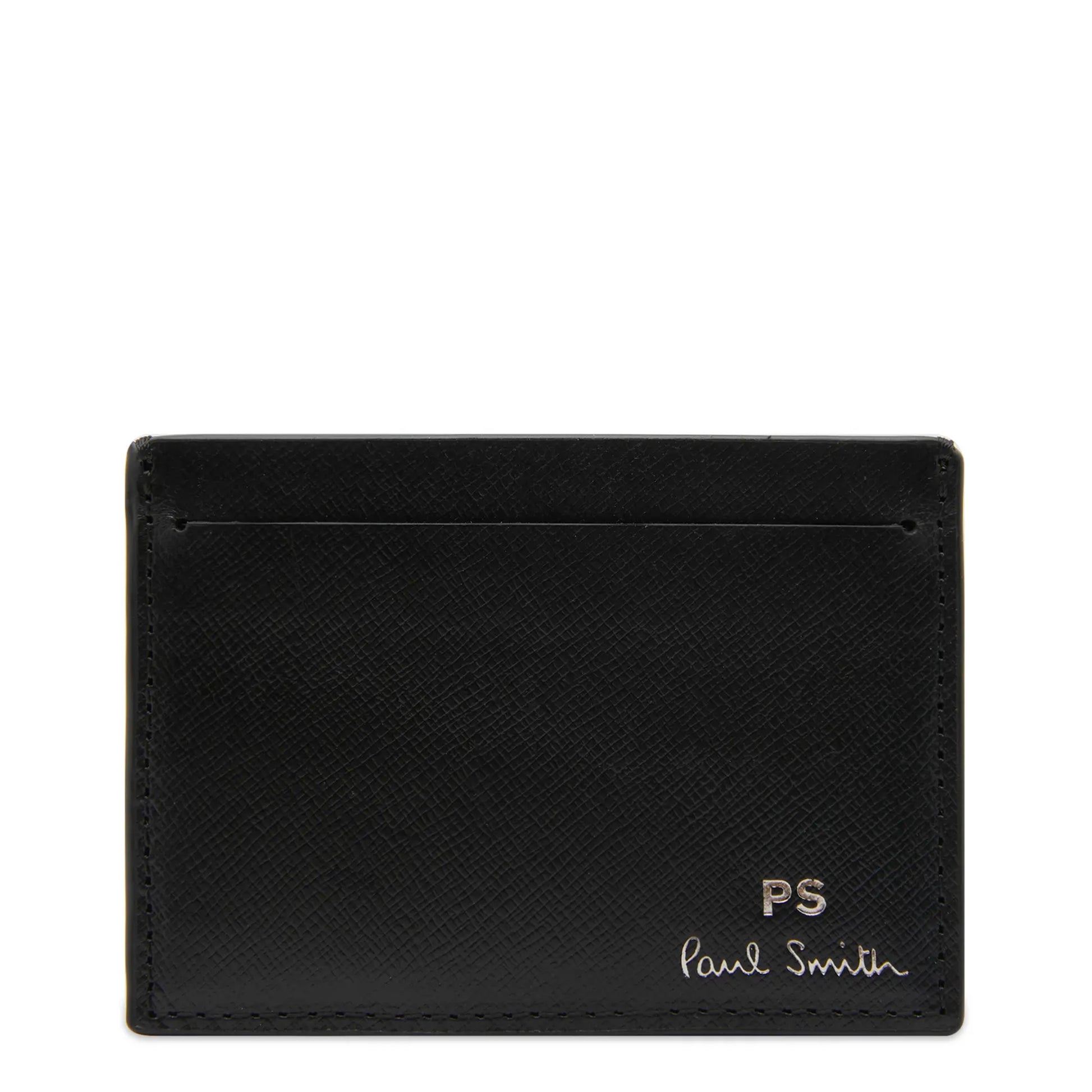 Paul Smith Leather Credit Card Wallet Black - The Sporting Lodge