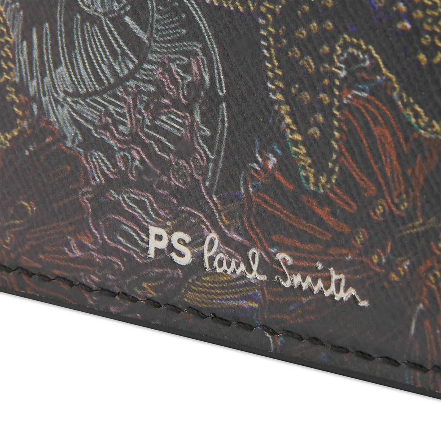 Paul Smith Leather Credit Card Wallet Black - The Sporting Lodge