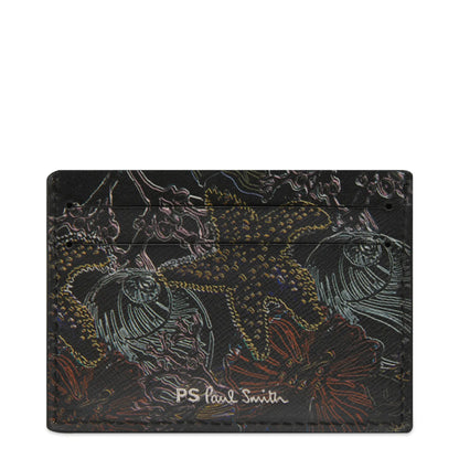 Paul Smith Leather Credit Card Wallet Black - The Sporting Lodge
