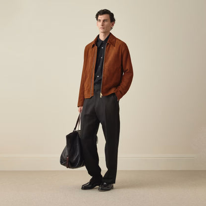 Paul Smith Leather Duffle Tote Bag Black