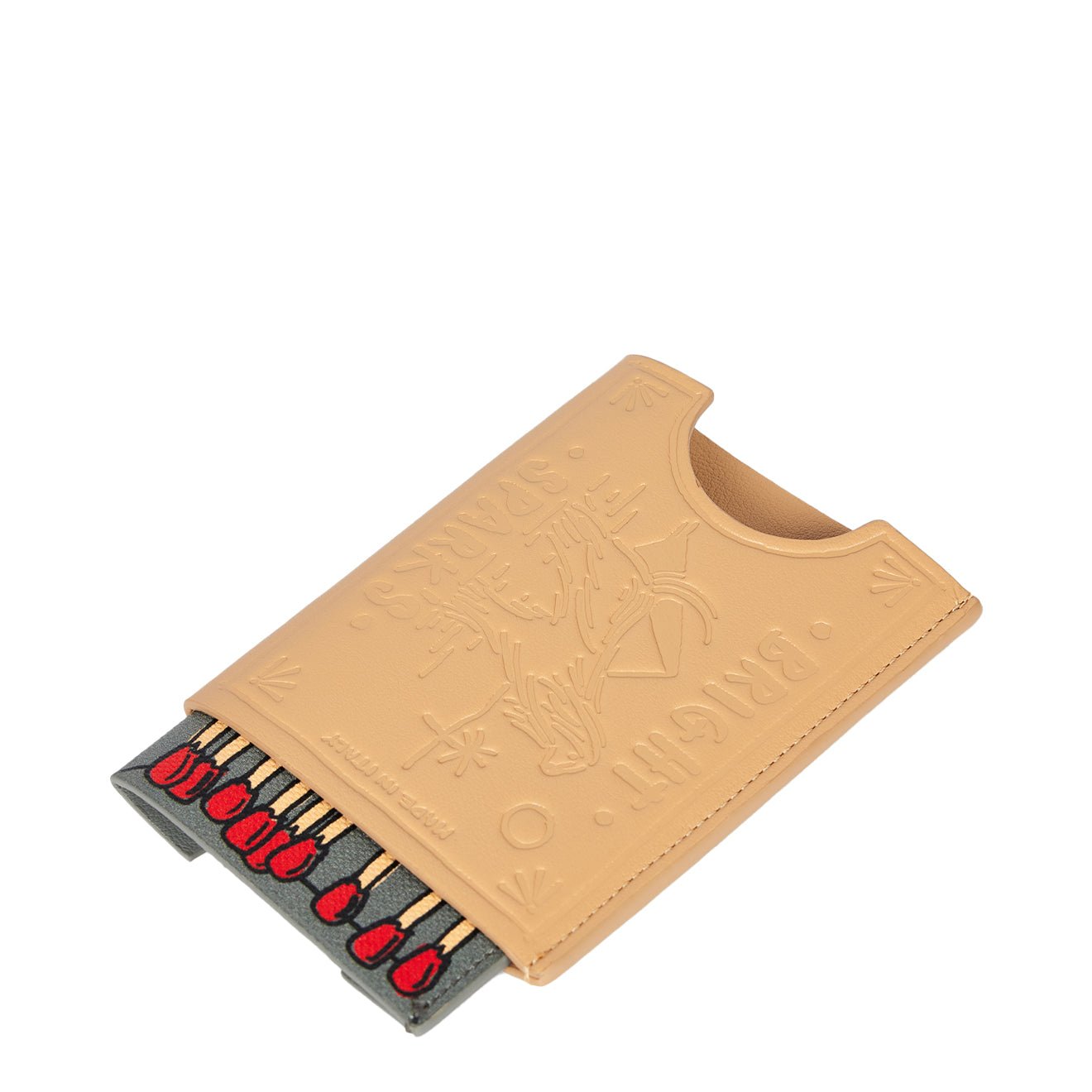 Paul Smith Leather Match Box Card Holder Beige