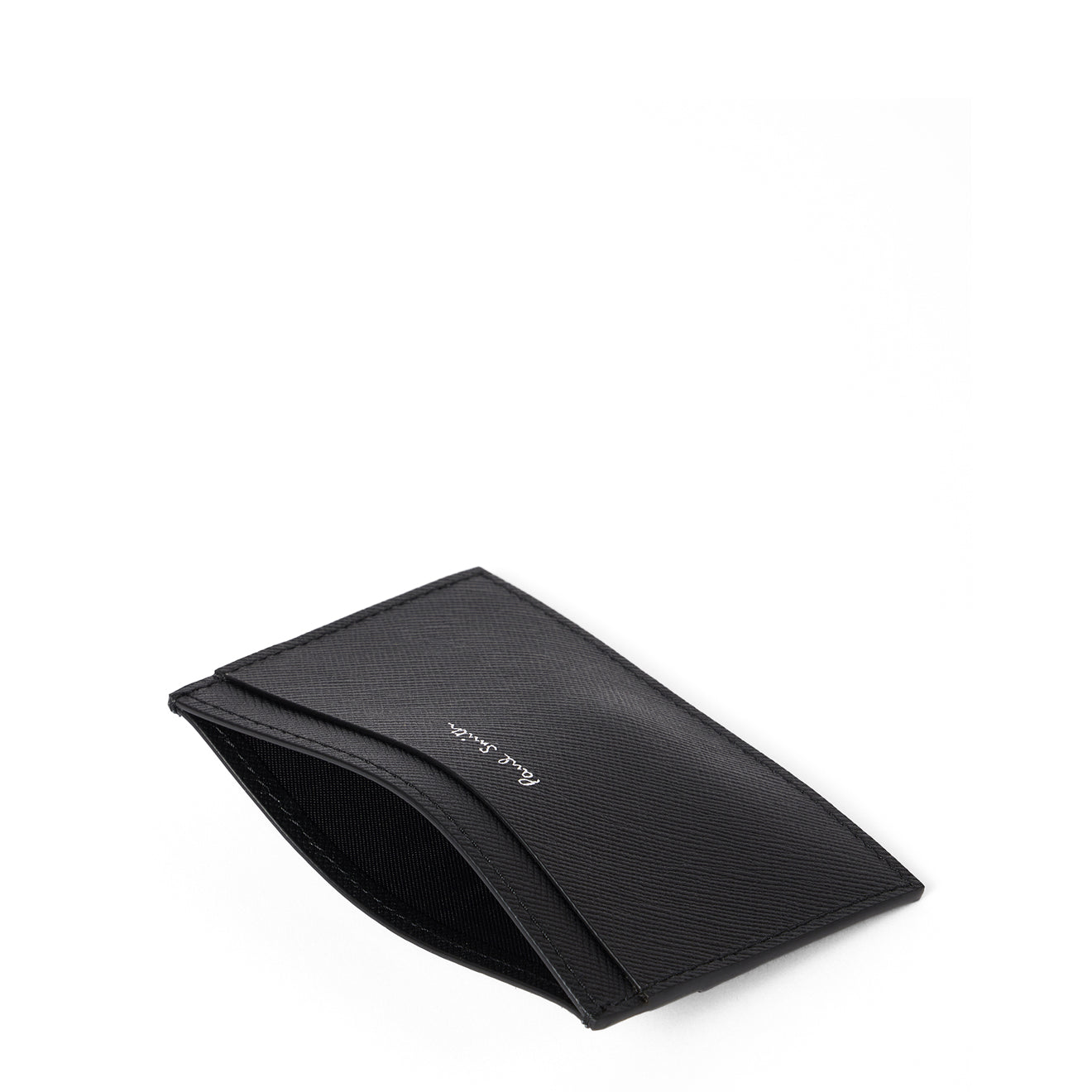 Paul Smith Leather Pixelated Mini Card Holder Black