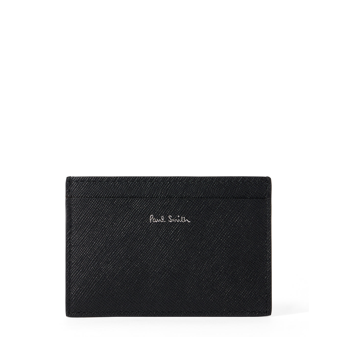 Paul Smith Leather Pixelated Mini Card Holder Black