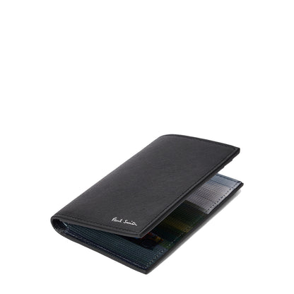 Paul Smith Leather Pixelated Mini Card Wallet Black