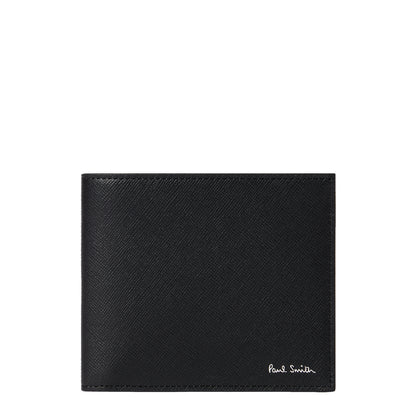 Paul Smith Leather Pixelated Mini Interior Billfold Wallet Black