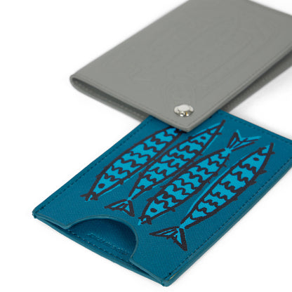 Paul Smith Leather Sardines Card Holder Grey
