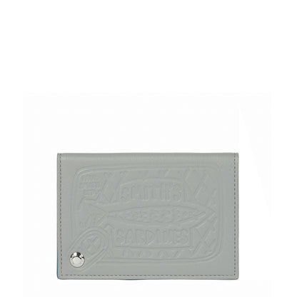 Paul Smith Leather Sardines Card Holder Grey
