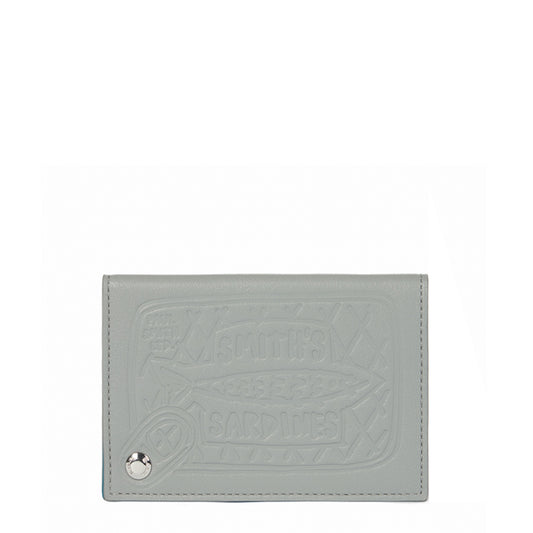Paul Smith Leather Sardines Card Holder Grey