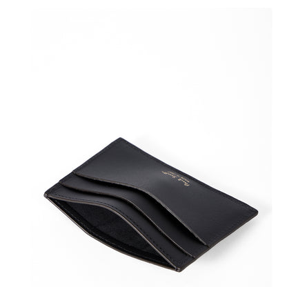 Paul Smith Leather Signature Stripe Coated Canvas Credit Card Holder Black