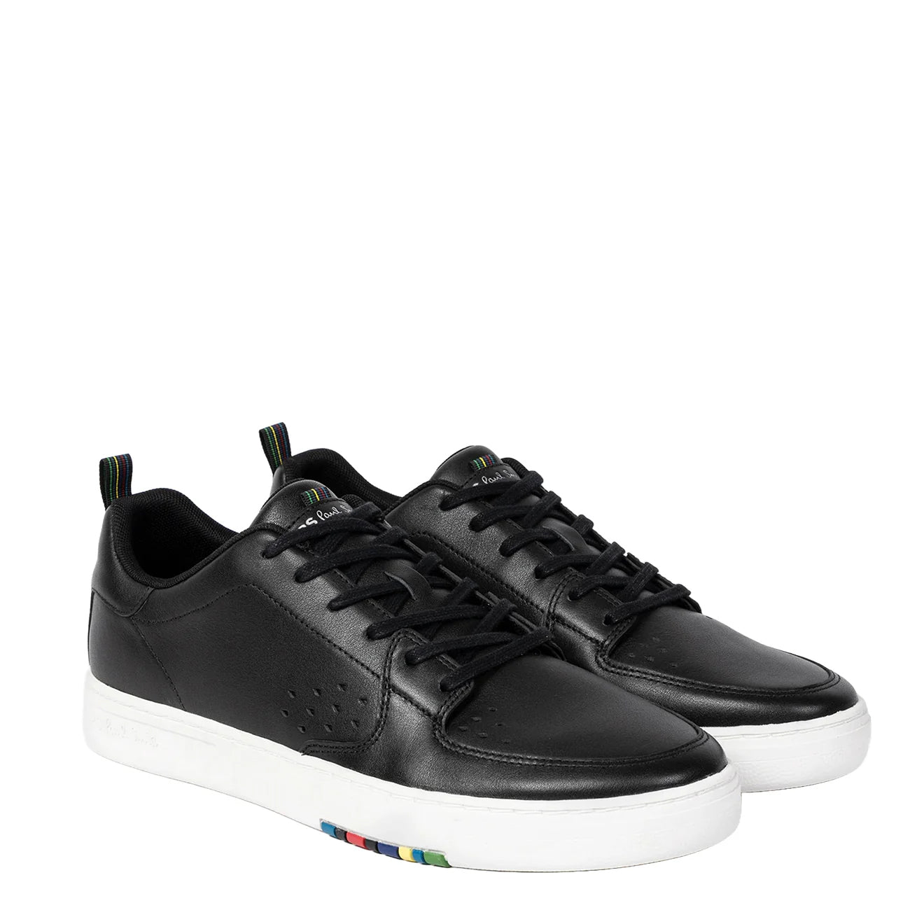 Paul Smith Leather 'Cosmo' Trainers Black - The Sporting Lodge