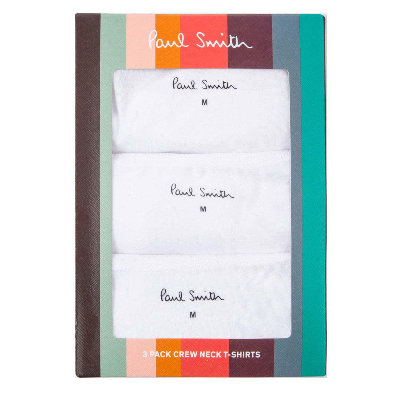 Paul Smith Logo Organic Cotton Lounge T-Shirts Three Pack White