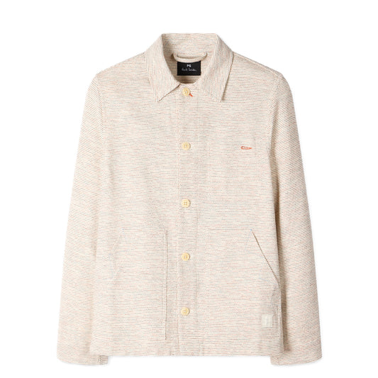 Paul Smith Mens Casual Fit Chore Jacket White