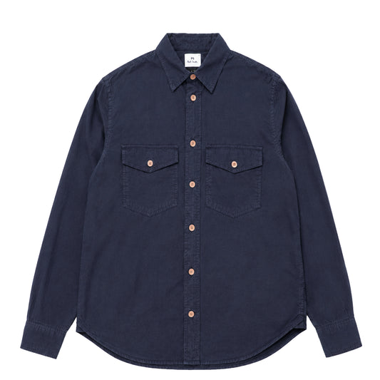 Paul Smith Mens LS Casual Fit Shirt Blue