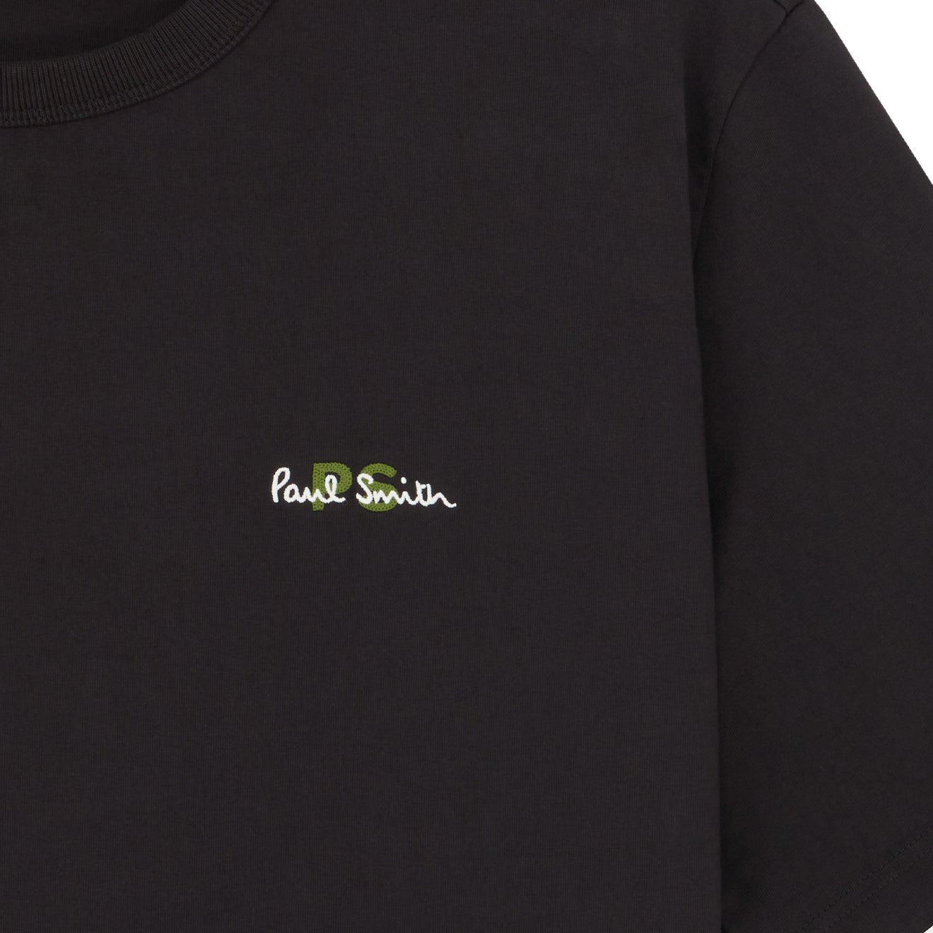 Paul Smith Mens Oversized Fit SS T Shirt PS Emb Black
