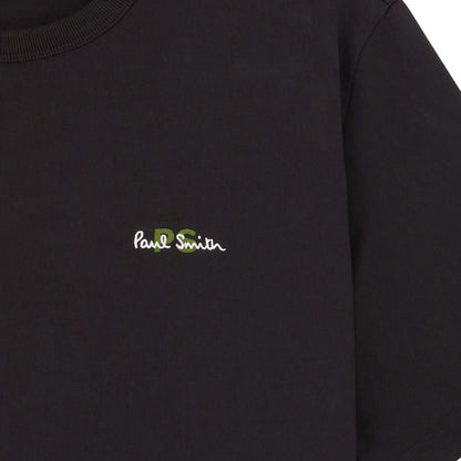 Paul Smith Mens Oversized Fit SS T Shirt PS Emb Black