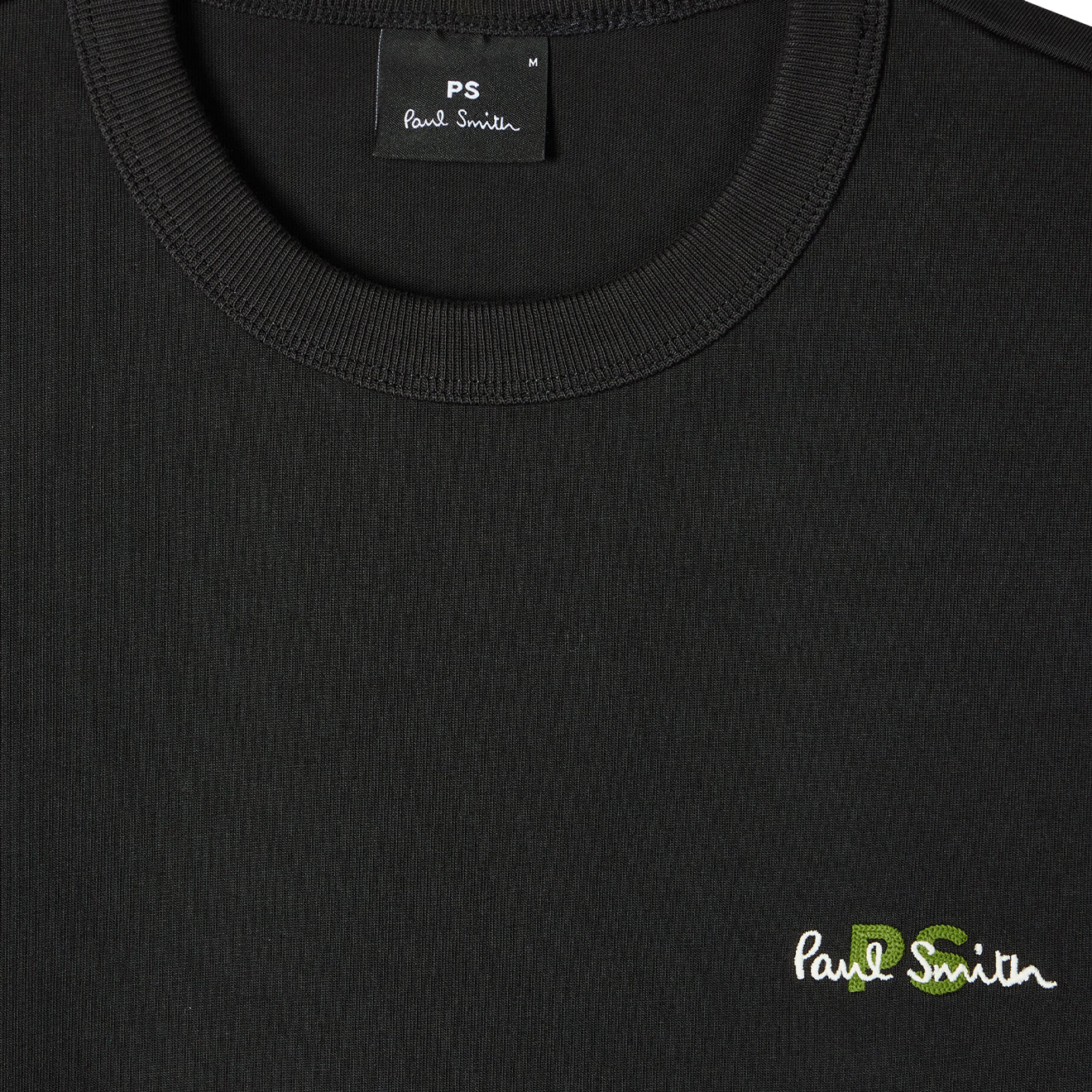 Paul Smith Mens Oversized Fit SS T Shirt PS Emb Black