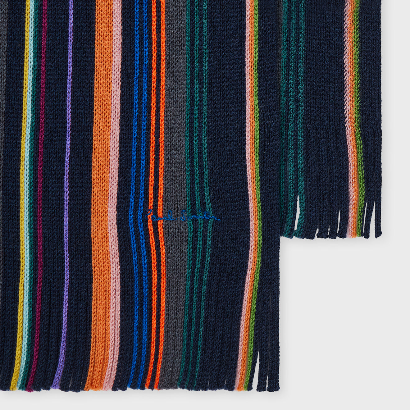 Paul Smith Merino Wool Stripe Scarf Multicolour