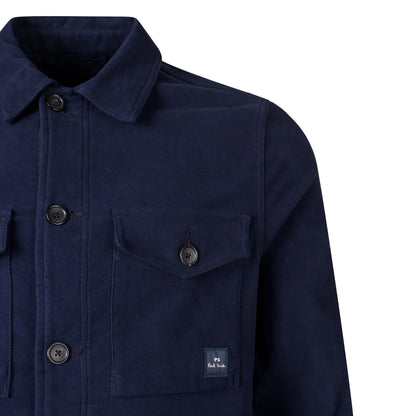 Paul Smith Military Overshirt Navy Blue