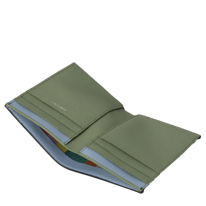 Paul Smith Mini Stripe Leather Bi-Fold Wallet Black - The Sporting Lodge