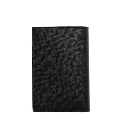 Paul Smith Mini Stripe Leather Credit Card Wallet Black - The Sporting Lodge