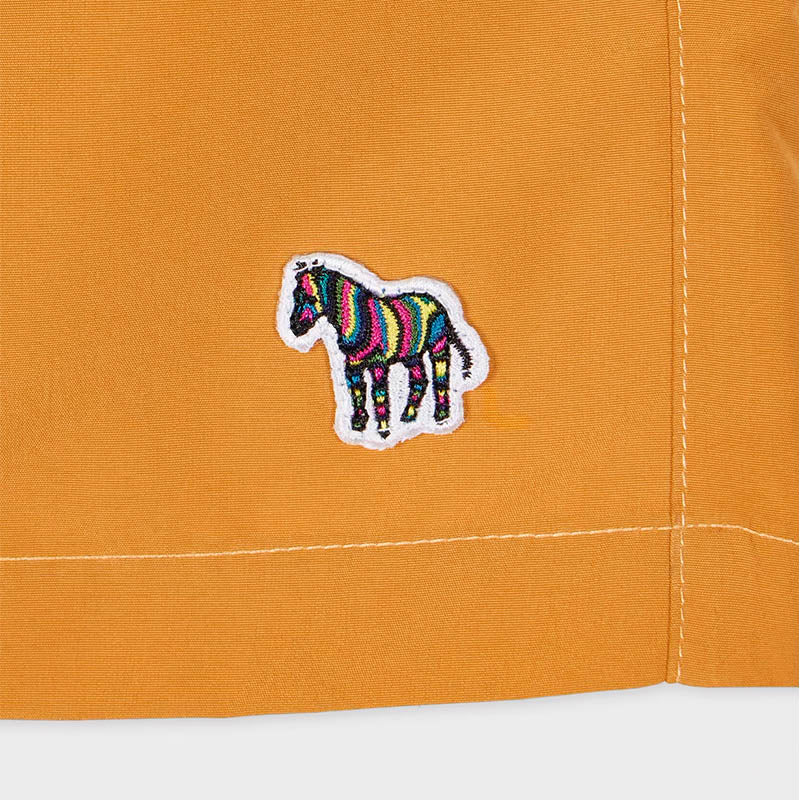 Paul Smith Zebra Logo Swim Shorts Mustard - The Sporting Lodge