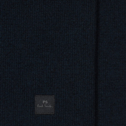 Paul Smith Navy Cotton-Blend Textured Zip Cardigan Navy