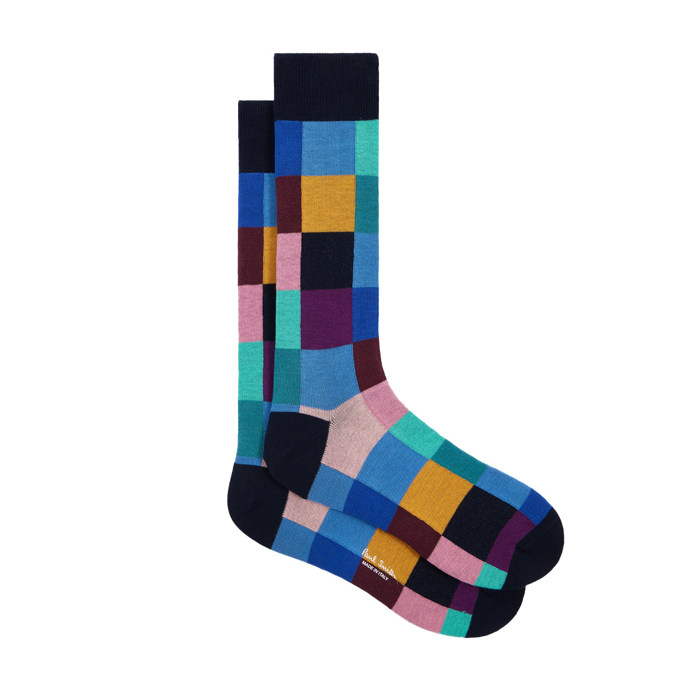 Paul Smith Norwich Check Socks Blue