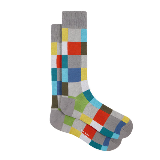 Paul Smith Norwich Check Socks Grey