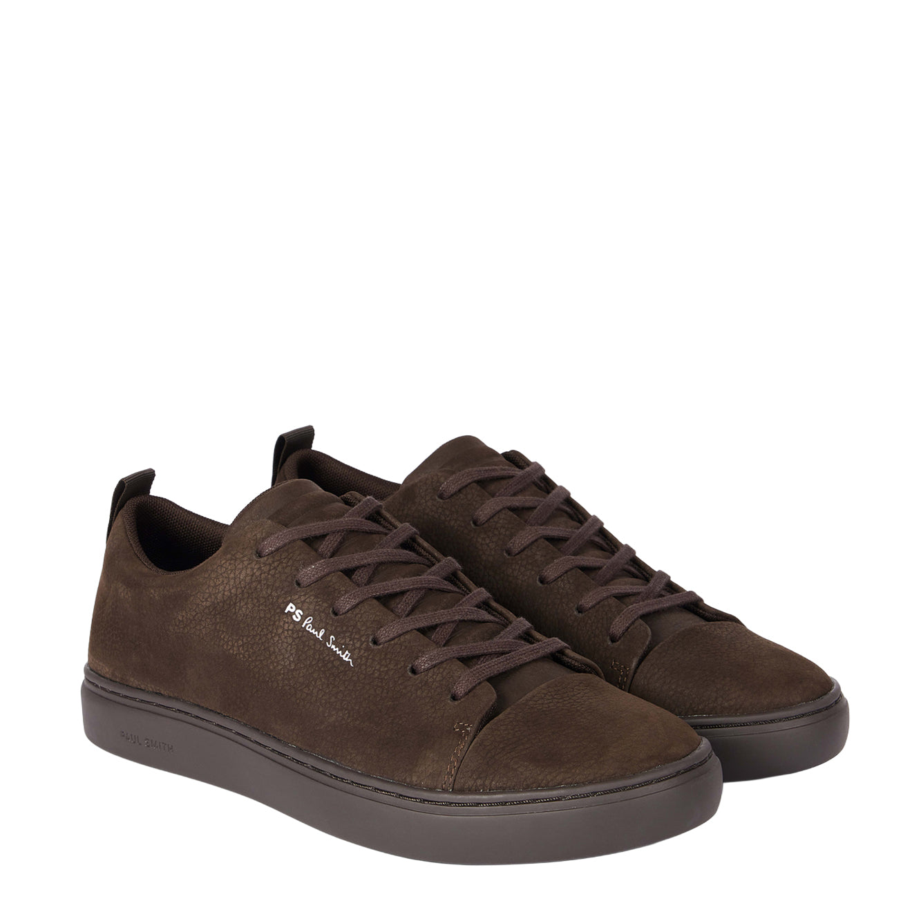 Paul Smith Nubuck Lee Trainers Chocolate Brown