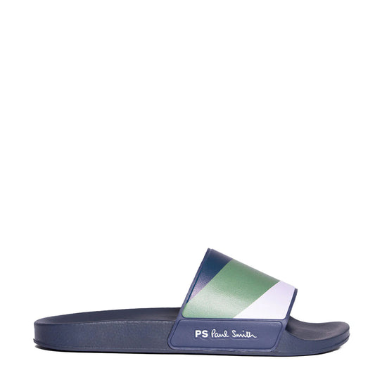 Paul Smith Nyro Sliders Lilac And Khaki - The Sporting Lodge