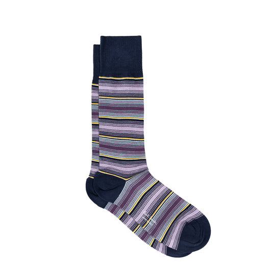 Paul Smith Ombre Stripe Socks Navy - The Sporting Lodge