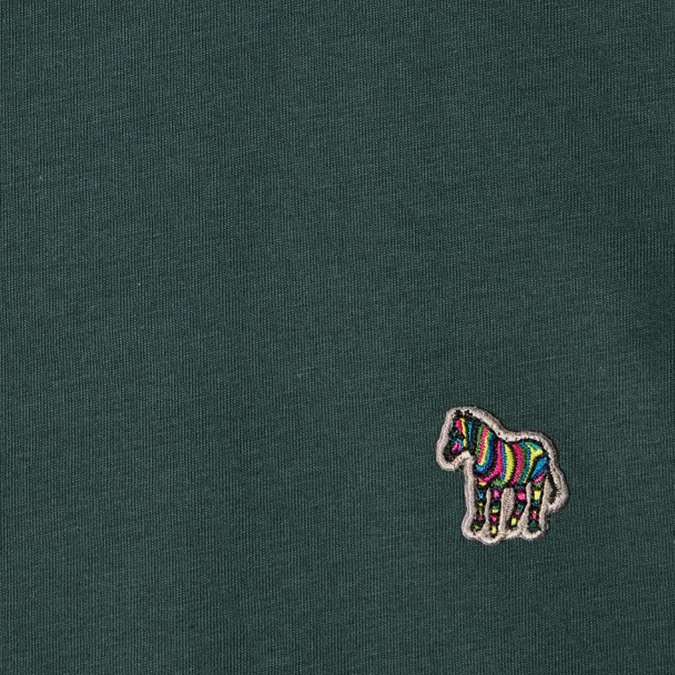 Paul Smith Organic Cotton Zebra Logo T-Shirt Dark Green