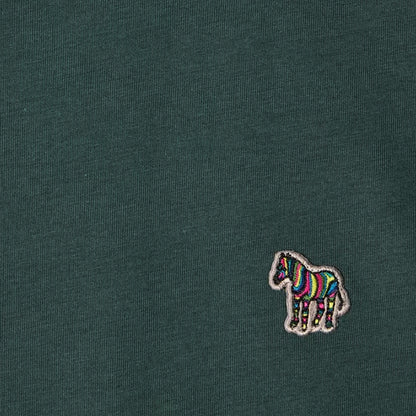 Paul Smith Organic Cotton Zebra Logo T-Shirt Dark Green