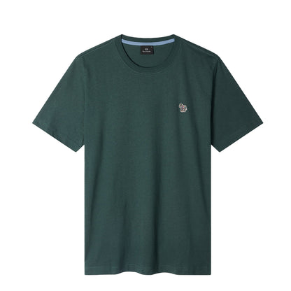 Paul Smith Organic Cotton Zebra Logo T-Shirt Dark Green