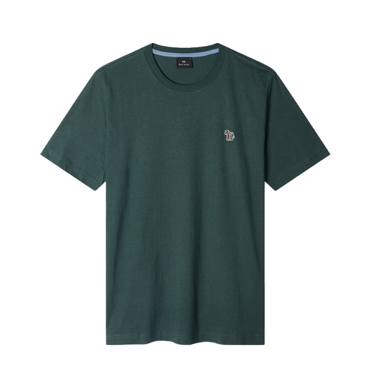 Paul Smith Organic Cotton Zebra Logo T-Shirt Dark Green