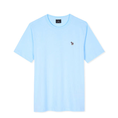 Paul Smith Organic Cotton Zebra Logo T-Shirt Pale Blue