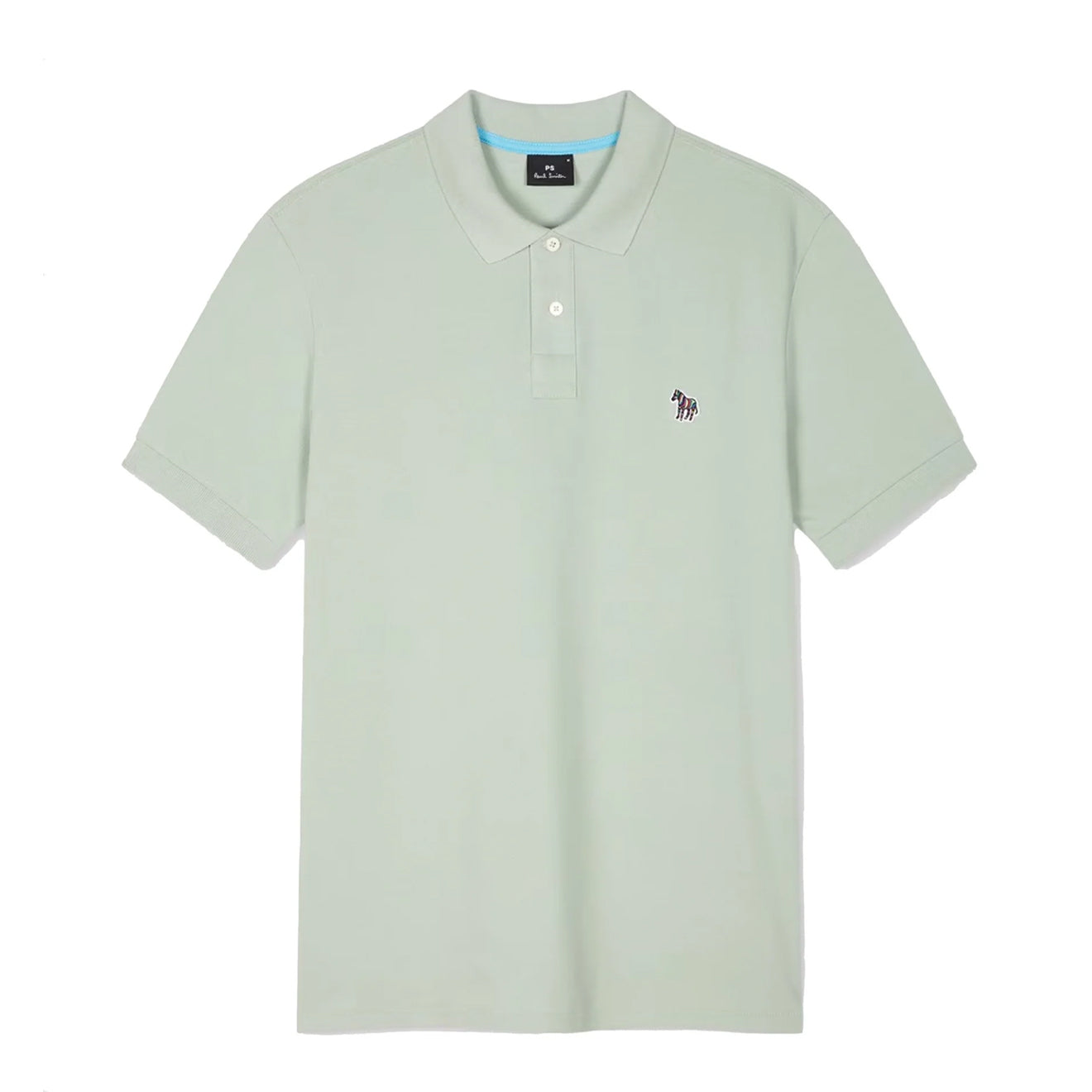 Paul Smith Organic Cotton Zebra Polo Shirt Sage Green