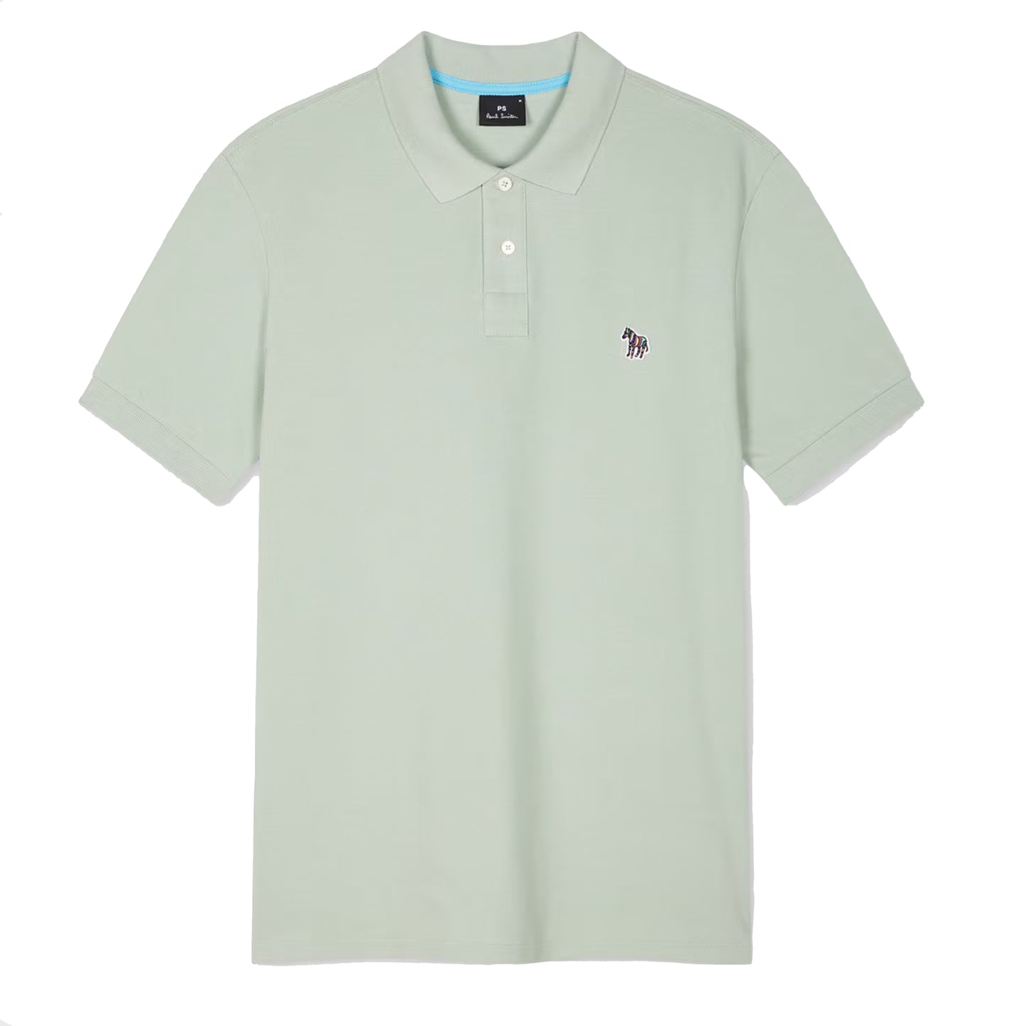 Paul Smith Organic Cotton Zebra Polo Shirt Sage Green