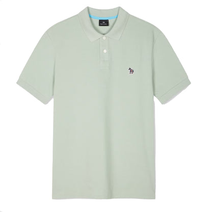 Paul Smith Organic Cotton Zebra Polo Shirt Sage Green