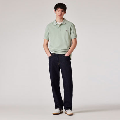 Paul Smith Organic Cotton Zebra Polo Shirt Sage Green
