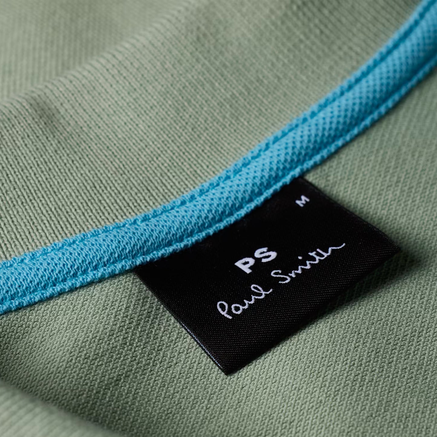 Paul Smith Organic Cotton Zebra Polo Shirt Sage Green