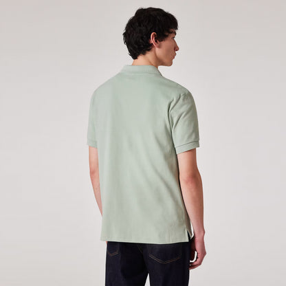Paul Smith Organic Cotton Zebra Polo Shirt Sage Green