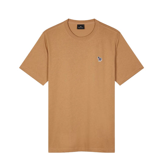 Paul Smith Organic Cotton Zebra T-Shirt Toffee Brown - The Sporting Lodge