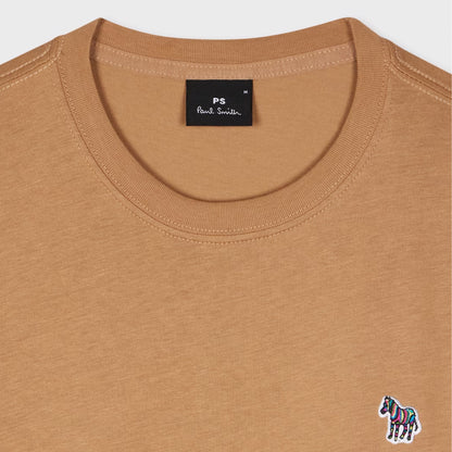 Paul Smith Organic Cotton Zebra T-Shirt Toffee Brown
